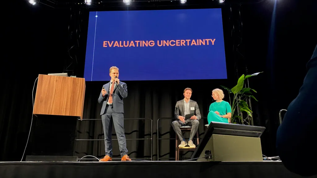 Picture from stage of presentation